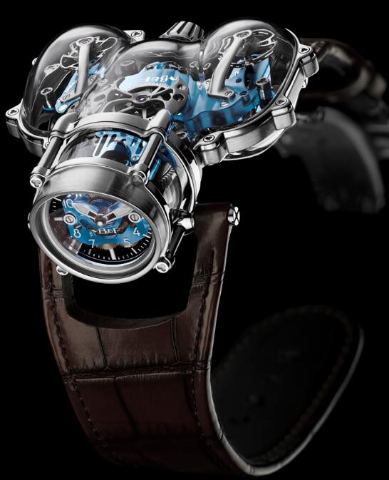 MB&F Horological Machine N9 HM9 Sapphire Vision White Gold Blue 91.SWL.BU Replica Watch